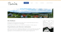 Desktop Screenshot of perlhuette.de