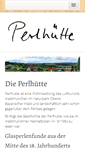 Mobile Screenshot of perlhuette.de