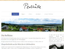 Tablet Screenshot of perlhuette.de